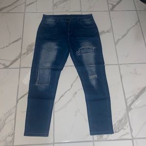 Blue Denim Jeans no label Size 38,36